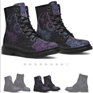 Yes We Vibe Custom Sun & Moon Combat Boots